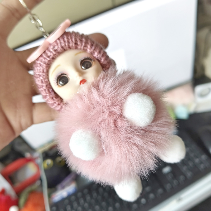 Cross-border Southeast Asia Hot Selling Cartoon Cute Big Eyes Plush Key Chain Sleeping Doll Bag Pendant Car Pendant Cross-border Southeast Asia Hot Selling Cartoon Cute Big Eyes Plush Key Chain Sleeping Doll Bag Pendant Car Pendant