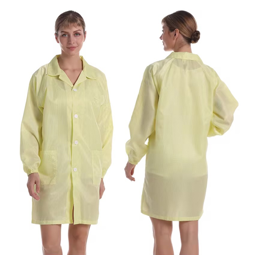 源头厂家防静电大褂电子厂专用防静电服无尘车间防护洁净服防油污