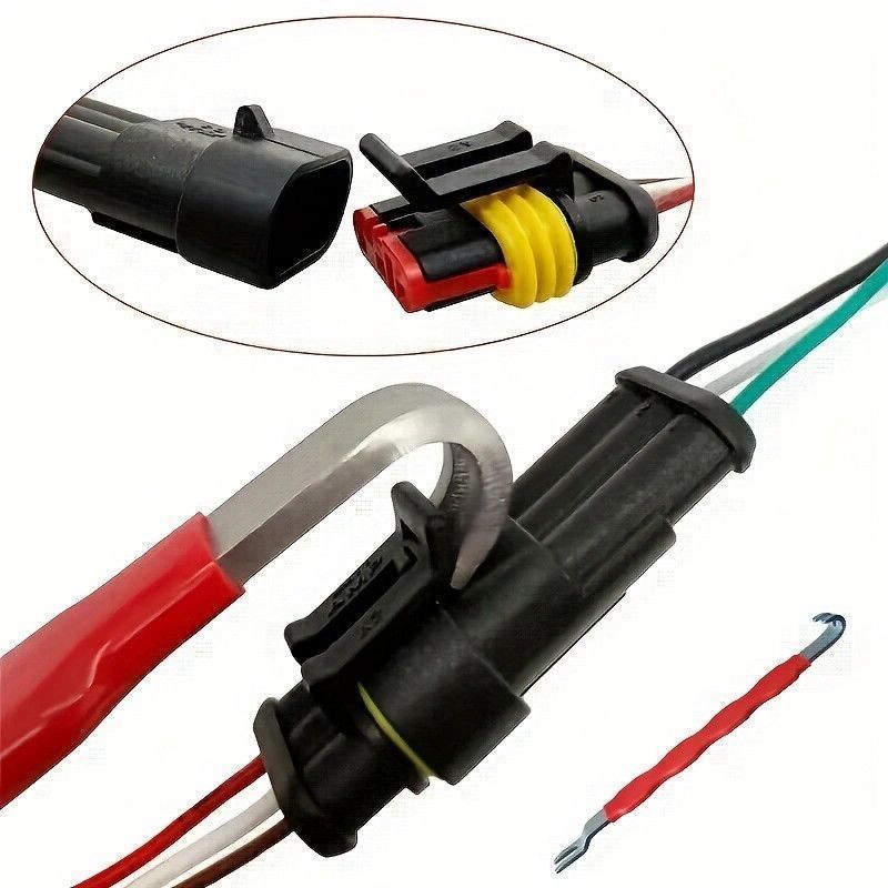 Car Electrical Terminal Connector Removal Tool, Automotive Wiring Harness Plug Separator Pry Bar, Power Disconnect Pliers, Wire Cutting Pliers