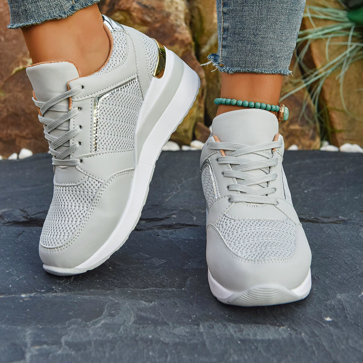 Платформенные кэжуал кроссовки, европейский стиль, легкие, размеры 36–43