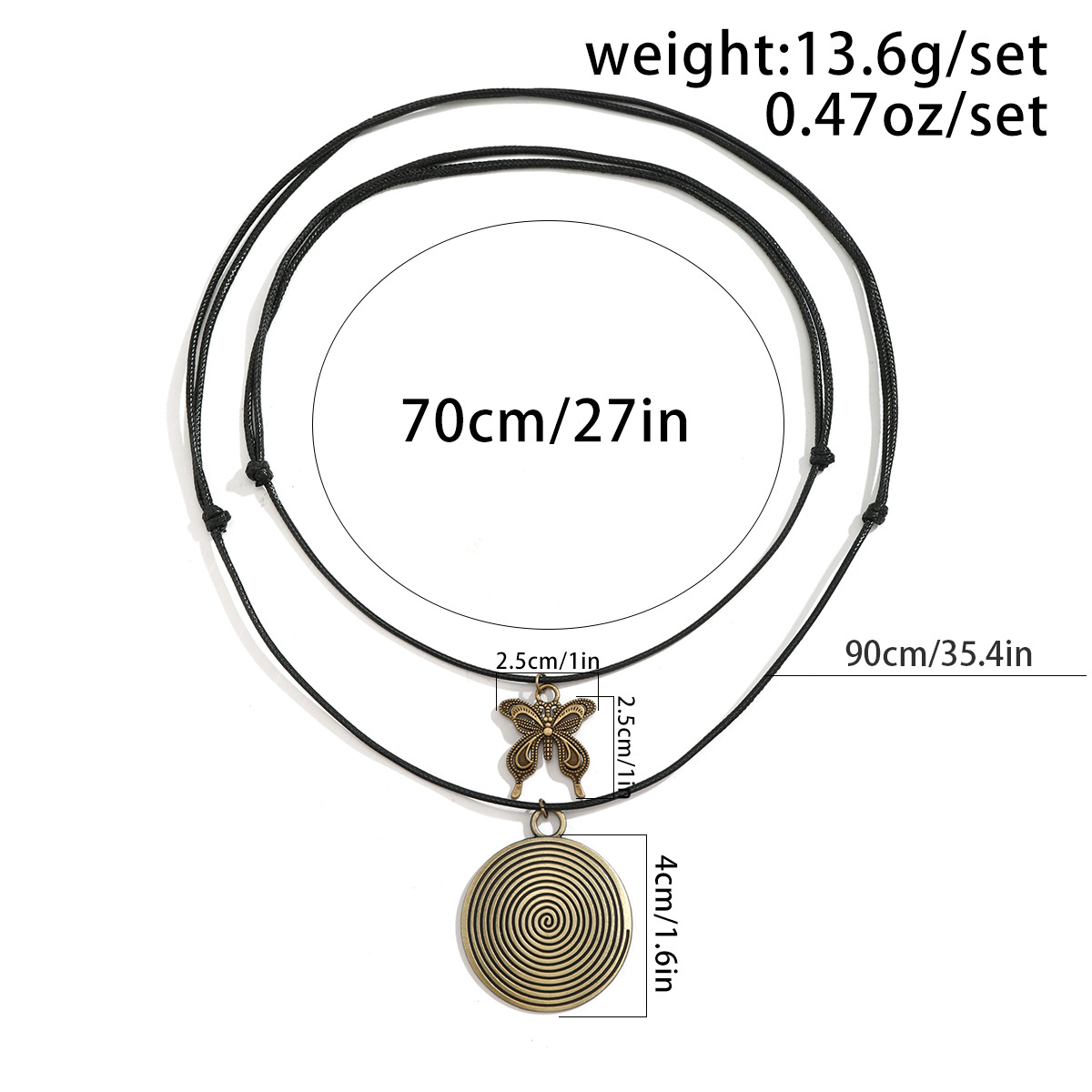 Collier pendentif superposé avec perles en bois style ethnique_voghion.com