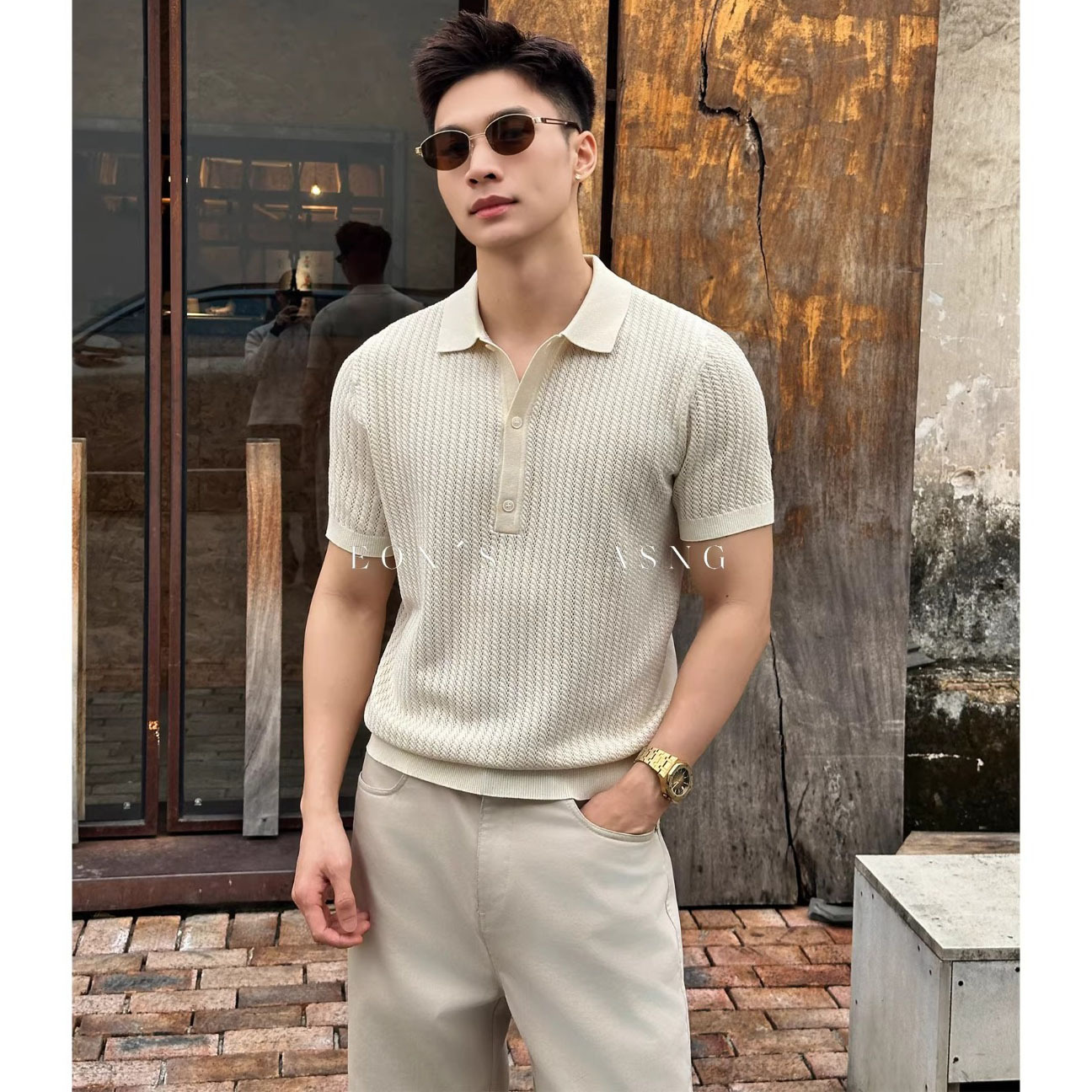 Camisas de punto de estilo antiguo, camisetas de manga corta, camisetas de hombre, texturas de verano comerciales, fábrica transfronteriza al por mayor