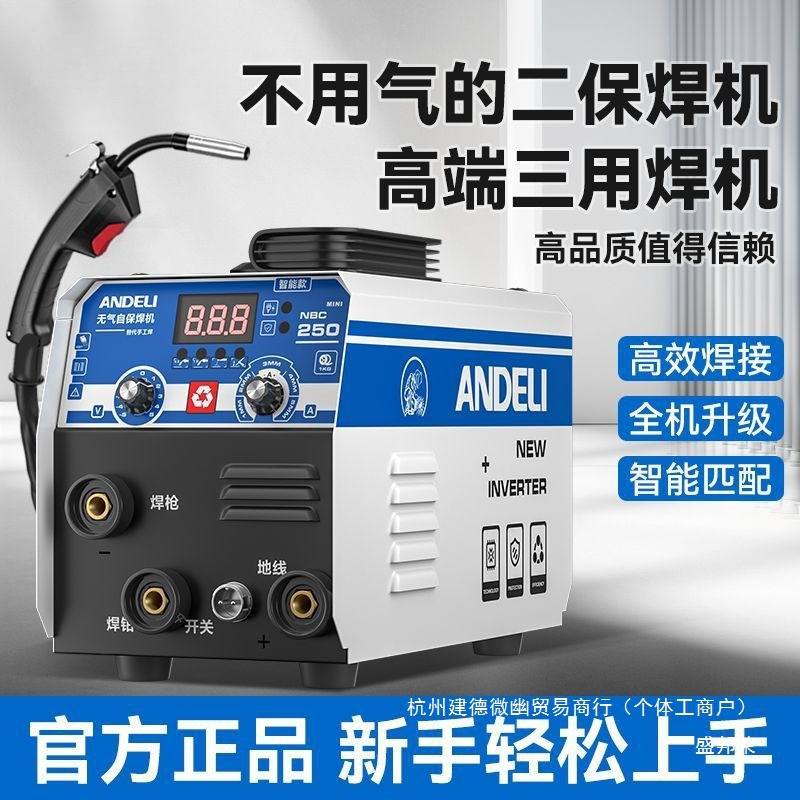 厂家直销家用220v多功能三用电焊二保焊工业级无气便携式二保焊机