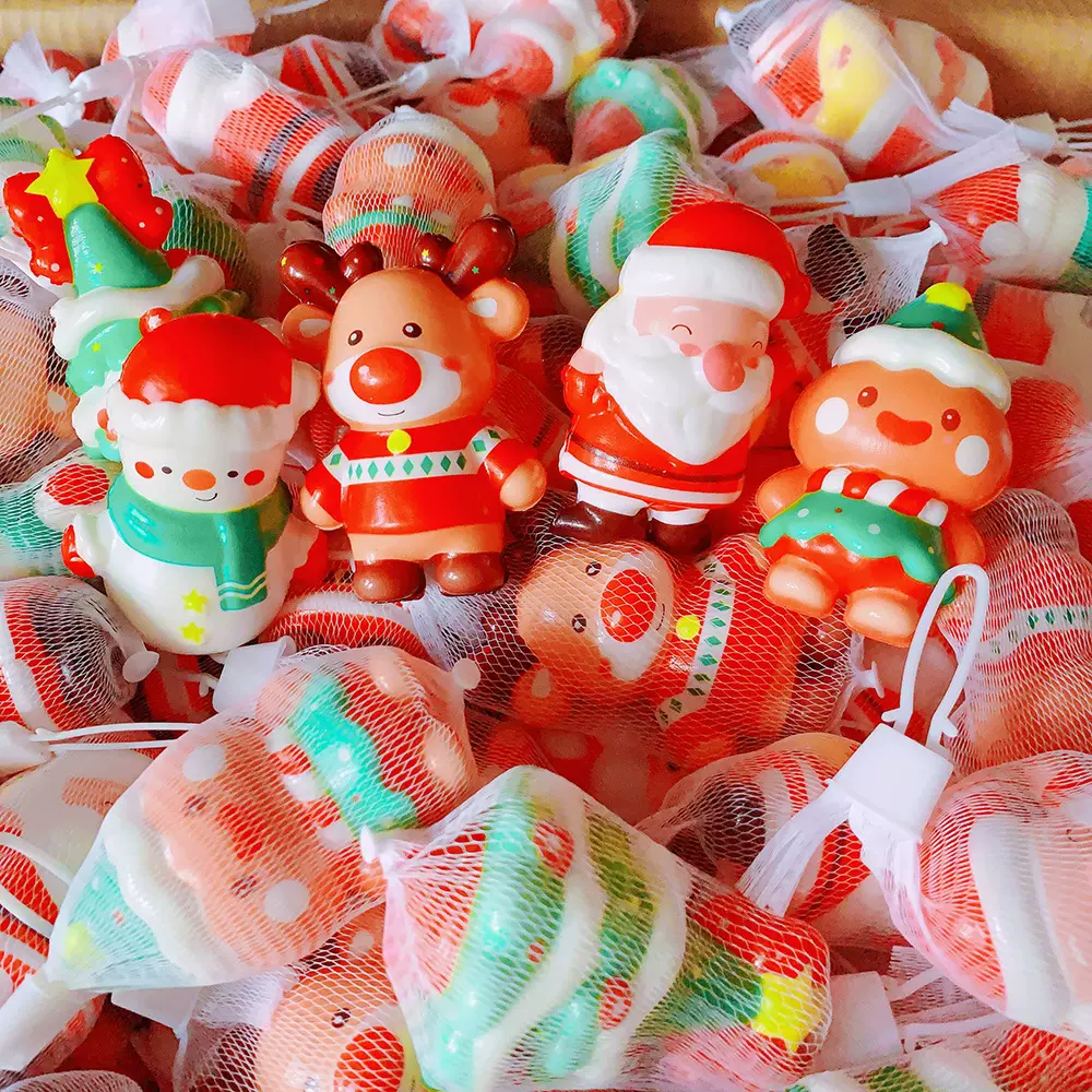 2025新款圣诞节捏捏乐减压玩具圣诞老人卡通公仔解压益智精致玩具