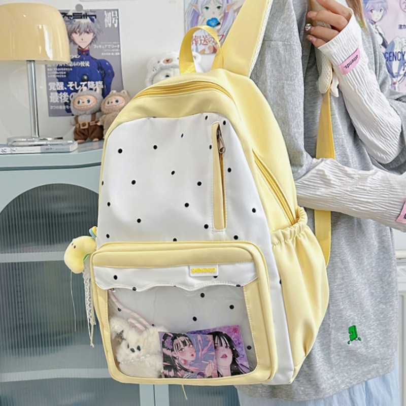 Nueva mochila de niña coreana, niña, estudiante de secundaria, linda mochila de niña suave, estudiante de secundaria, mochila de gran capacidad