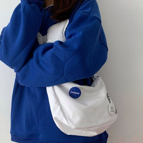  New Japanese Trend Brand Single Shoulder Bag Fashion Korean Version Instagram Women's Bag Klein Blue Versatile Casual Crossbody Bag