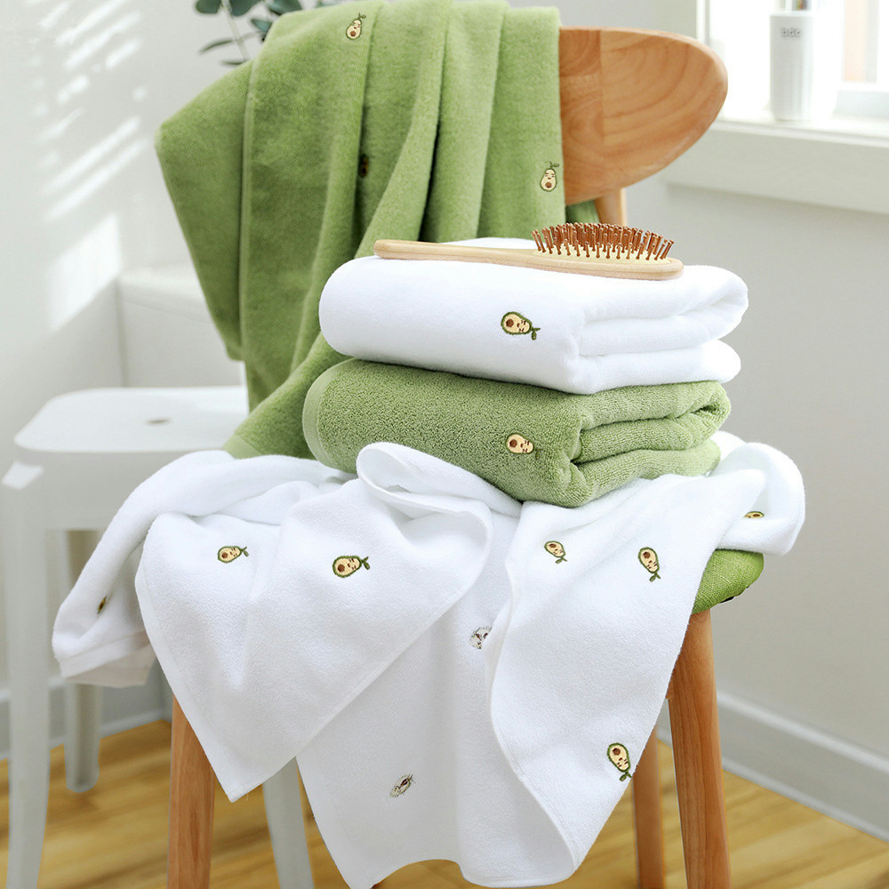 Full Embroidered Soft Absorbent Cotton B...
