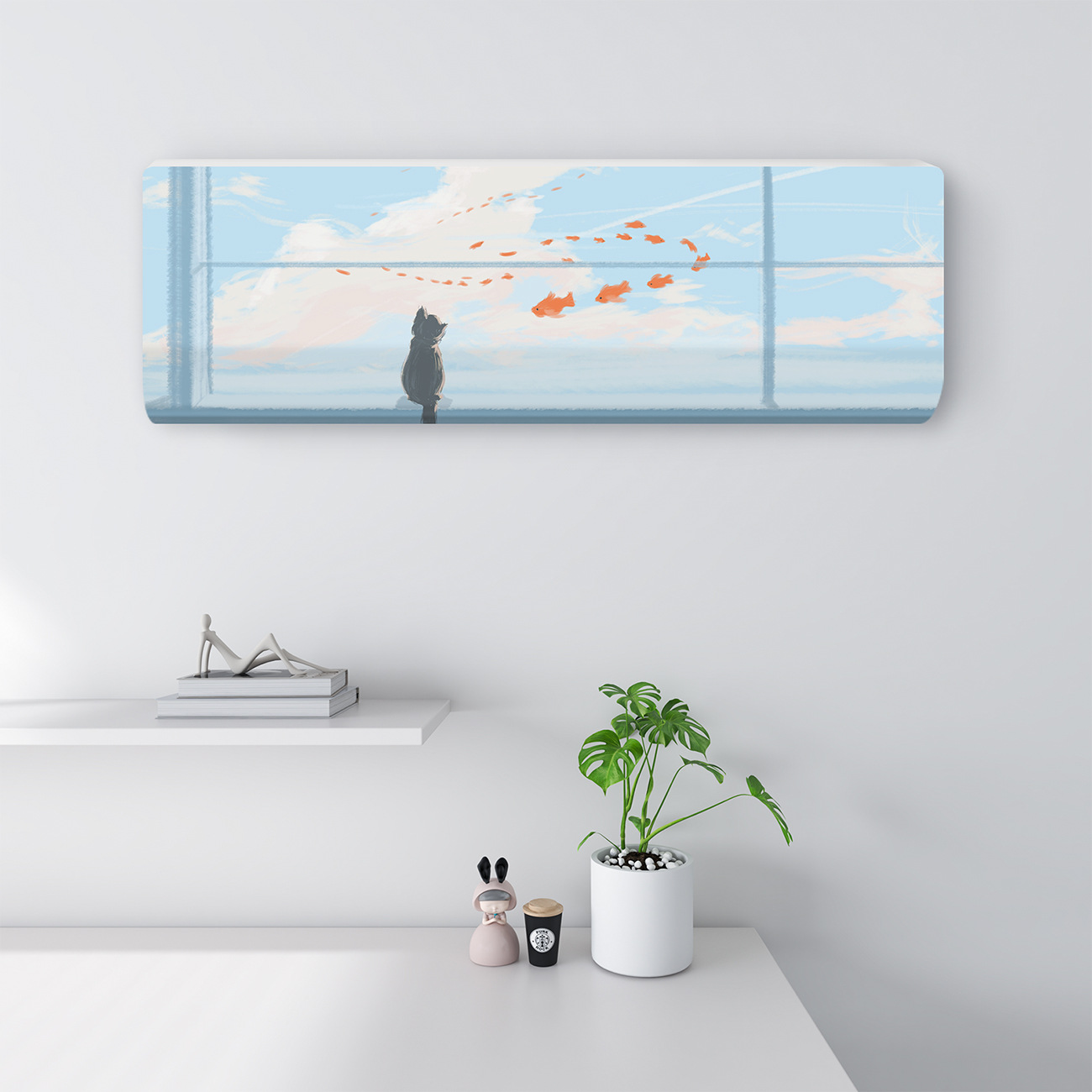 Aire acondicionado cubierta a prueba de polvo 2024 nueva cubierta de aire acondicionado colgante tipo colgante general Glimie todo incluido Haier cubierta de aire acondicionado