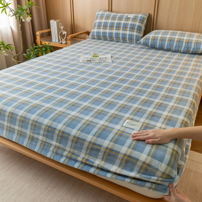 2024 nueva sábana de terciopelo de leche simple de color sólido