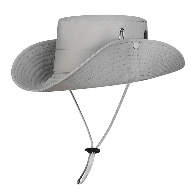 Sombrero tipo pescador de cuatro agujeros - gris claro