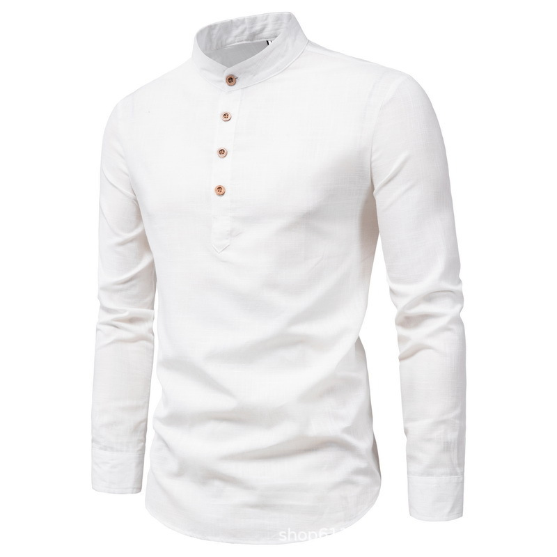 Men's Solid Color Blouse Men's Clothing display picture 6