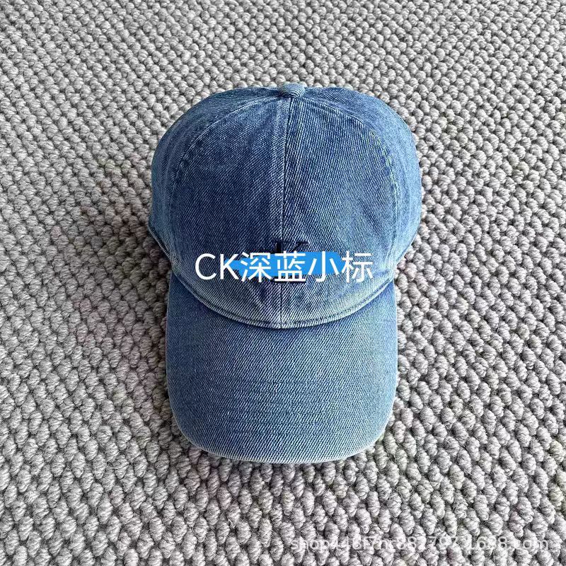 CK帽子刺绣字母棒球帽女同款百搭牛仔帽鸭舌帽加宽显脸小夏季遮阳|undefined