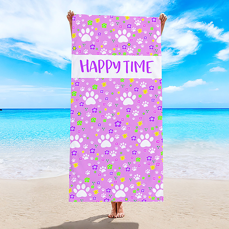 Toalla de playa transfronteriza, toalla de secado rápido, toalla de baño de microfibra, comercio exterior, Amazon, chal de natación con estampado digital europeo y americano