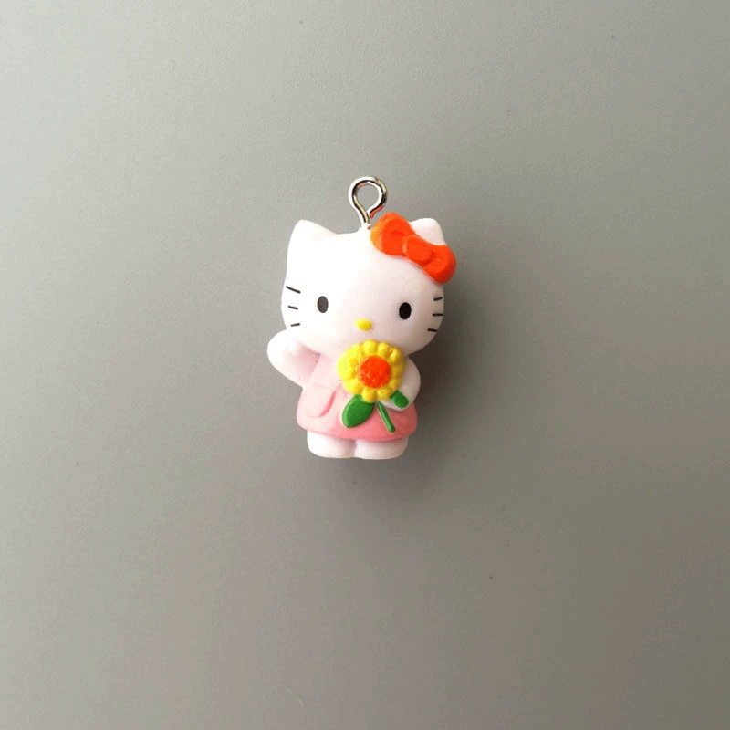 Hello Kitty, маленькая мини-фигура, подвеска, handmade