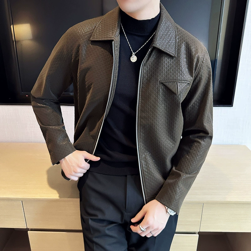 Glossy jacket for leisure, 2023, high-quality style