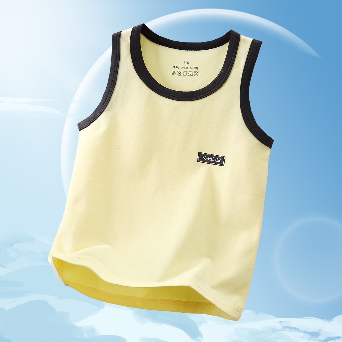 LKBX05 - chaleco único - amarillo suave