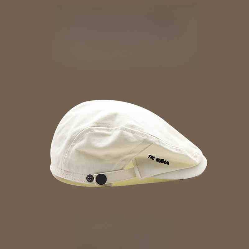 Rear tail small peak forward cap white