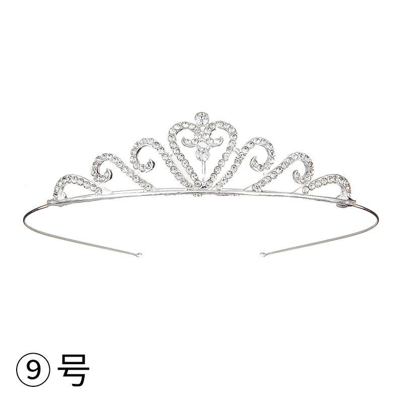 Diadema con Corona de Princesa Infantil de Metal Galvanizado para Cumpleaños y Fiestas image 16