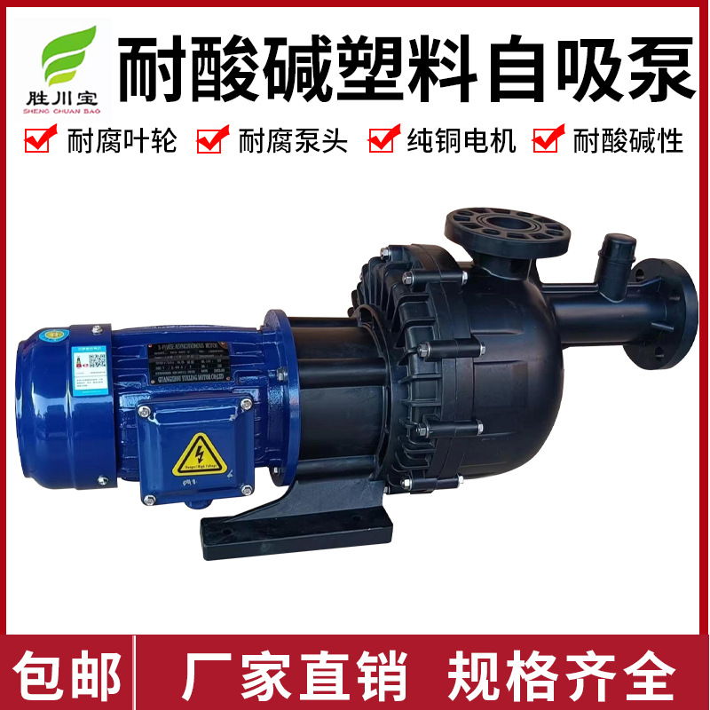 胜川宝马肚泵塑料化工泵电镀泵水泵大头泵槽外泵卧式耐酸碱自吸泵