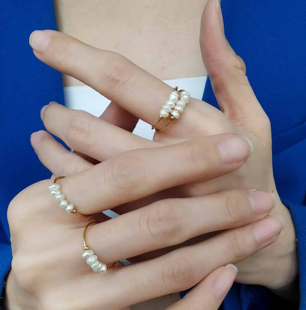 Street Occasion Titanium Steel Material Geometric Pattern Casual Geometric Titanium Steel Plating Rings