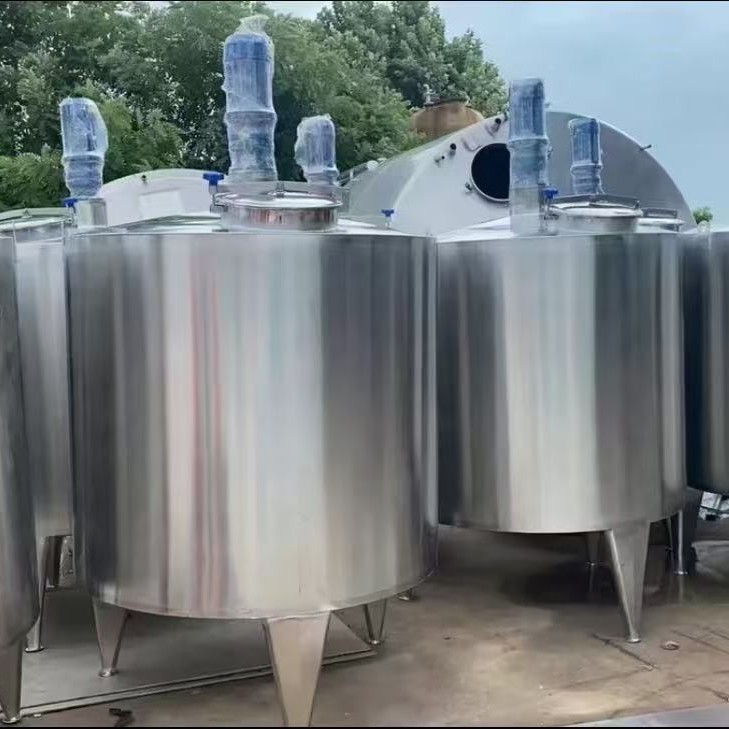 304材质不锈钢搅拌罐 不锈钢电加热搅拌罐 九成新双层液 体搅拌桶