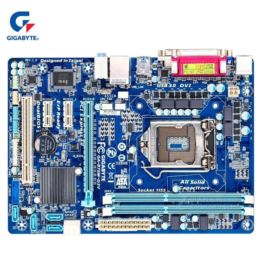 Suitable for ASUS GA-B75M-D3V computer motherboard 1155-pin support DDR3 memory Micro ATX form factor
