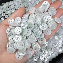翡翠A商品のビーズdiy散珠部品のお金の古いお金の玉の卸売りは玉のお金を掛けて玉の小さい部品を掛けます。