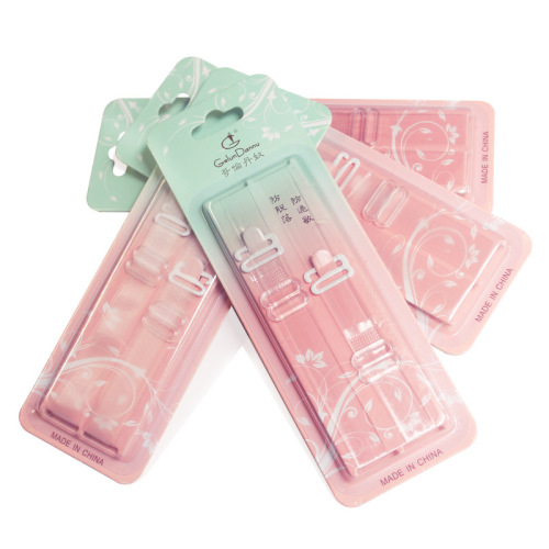 Premium thermoforming box bra with transparent shoulder straps, widened and extended, anti-slip invisible bra straps 1.5