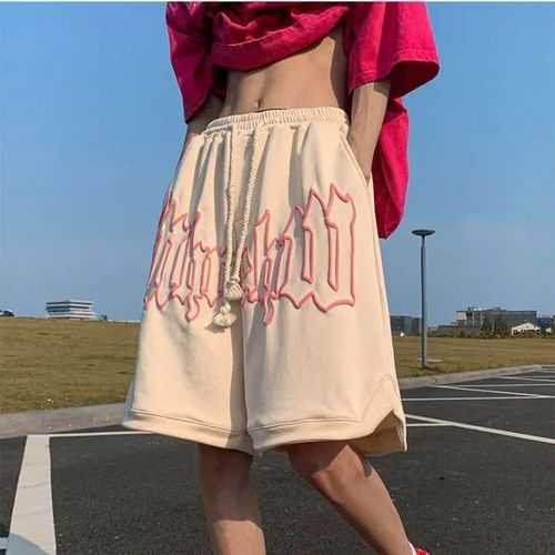 American new style knee-length foam men's summer loose casual slimming five-pocket versatile basketball pants trendy