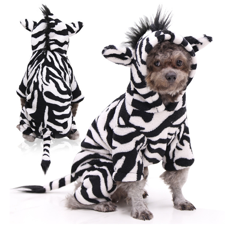 Pequeño perro mediano Año Nuevo perro gato suministros para mascotas ropa Otoño e Invierno cuatro pies ropa de algodón acolchado ropa de transformación fábrica al por mayor