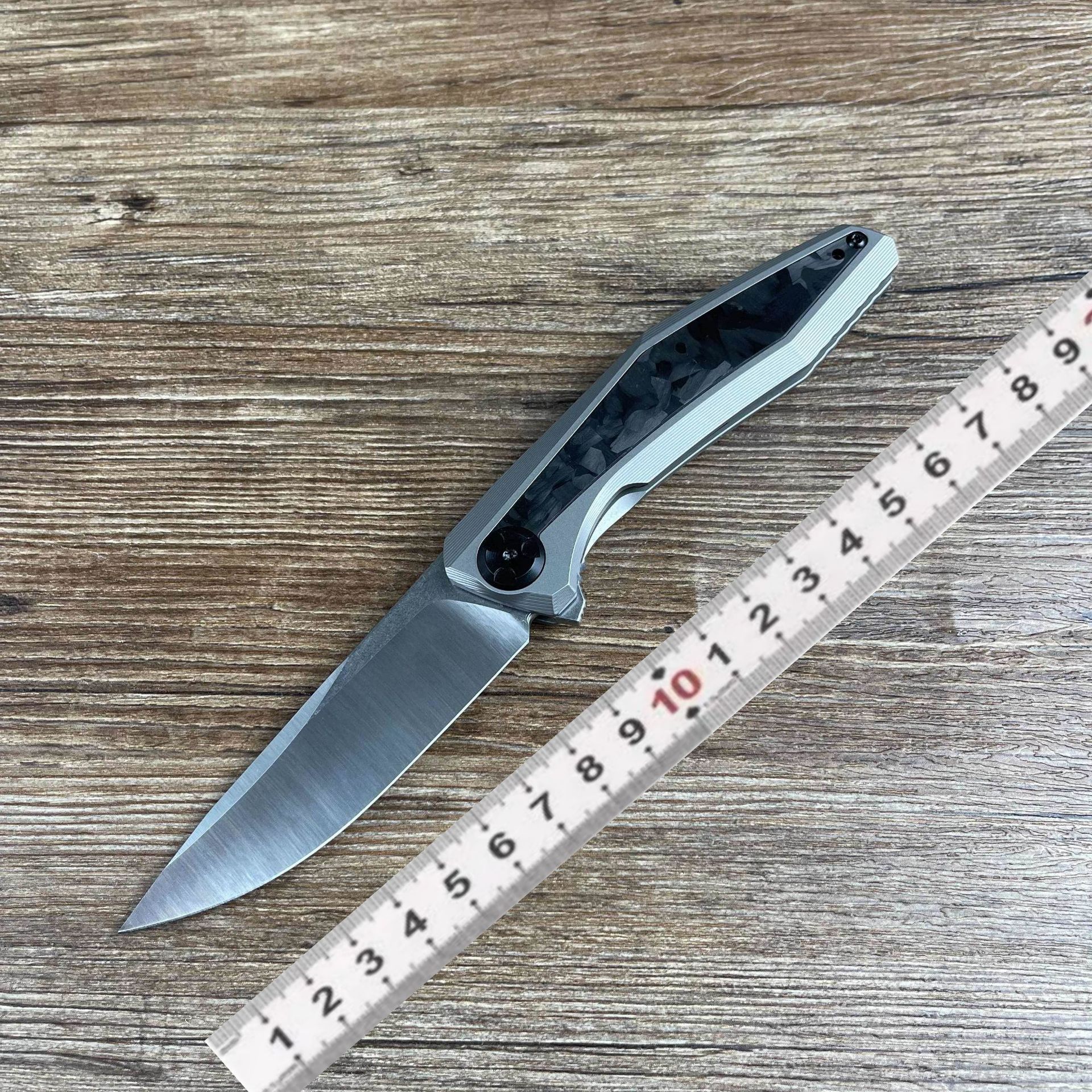 ZT0470轴承钛合金折叠刀S35VN高硬度户外荒野求生锋利便携口袋刀