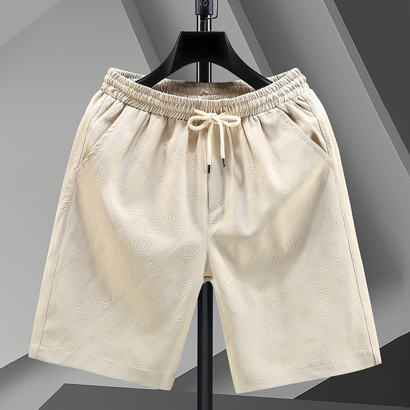 Capris Men's Summer Beach Pants Men's Leisure Running Sports Shorts Men's Capris Straight Pants_voghion.com