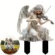 Amazon Explosions Angel Playing Violin Acrylic Garden Pile Flower Pot Lawn Farm Decorative Land Insert Decorative Card
