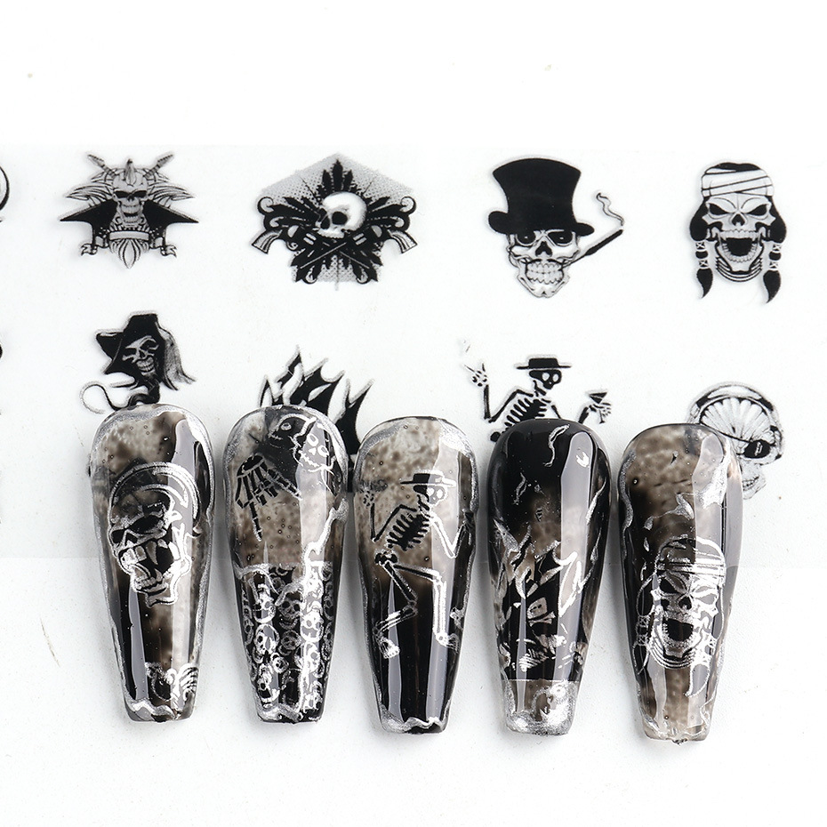 Halloween Retro Skull Pet Nail Decoration Accessories 1 Piece display picture 3