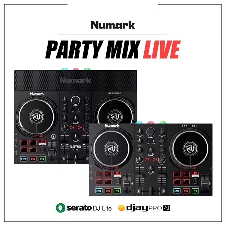 Controlador de DJ Todo en Uno PARTYMIX 2 Compatible con Serato DJ Lite image 4