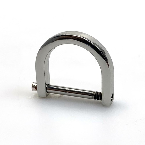 Guangzhou source luggage accessories detachable screw D buckle hanging buckle on the shoulder strap can be opened on both sides of the bag connecting buckle