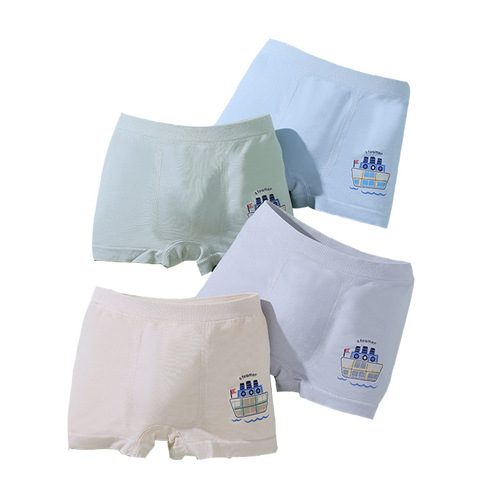Autumn and winter children's modal underwear, boys' boxer briefs, seamless baby boys, middle and large children's boxer shorts