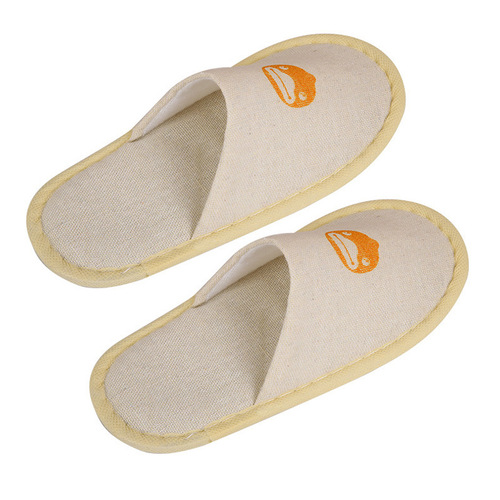 Hotel Disposable Children's Slippers Guest Room Homestay Parent-Child Cartoon Little Yellow Duck Thickened Non-slip Slippers Wholesale