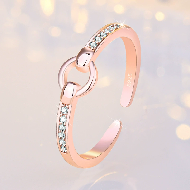 Кольцо с камнем-инlays Zircon, модное кольцо, дизайнерский аксессуар, простой и элегантный дизайн, тренд сезона