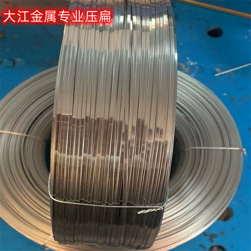 Плоская проволока из нержавеющей стали Dajiang, прецизионная, марка 304, микроплоская проволока 0.4*0.15 мм, тонкая плоская полоса, маленький квадратный пруток, ультратонкая, заводская.