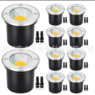 Surface 8cm 3W 5W 7W 10W 12W Recessed Led Ground Light Rgbw Underground Light