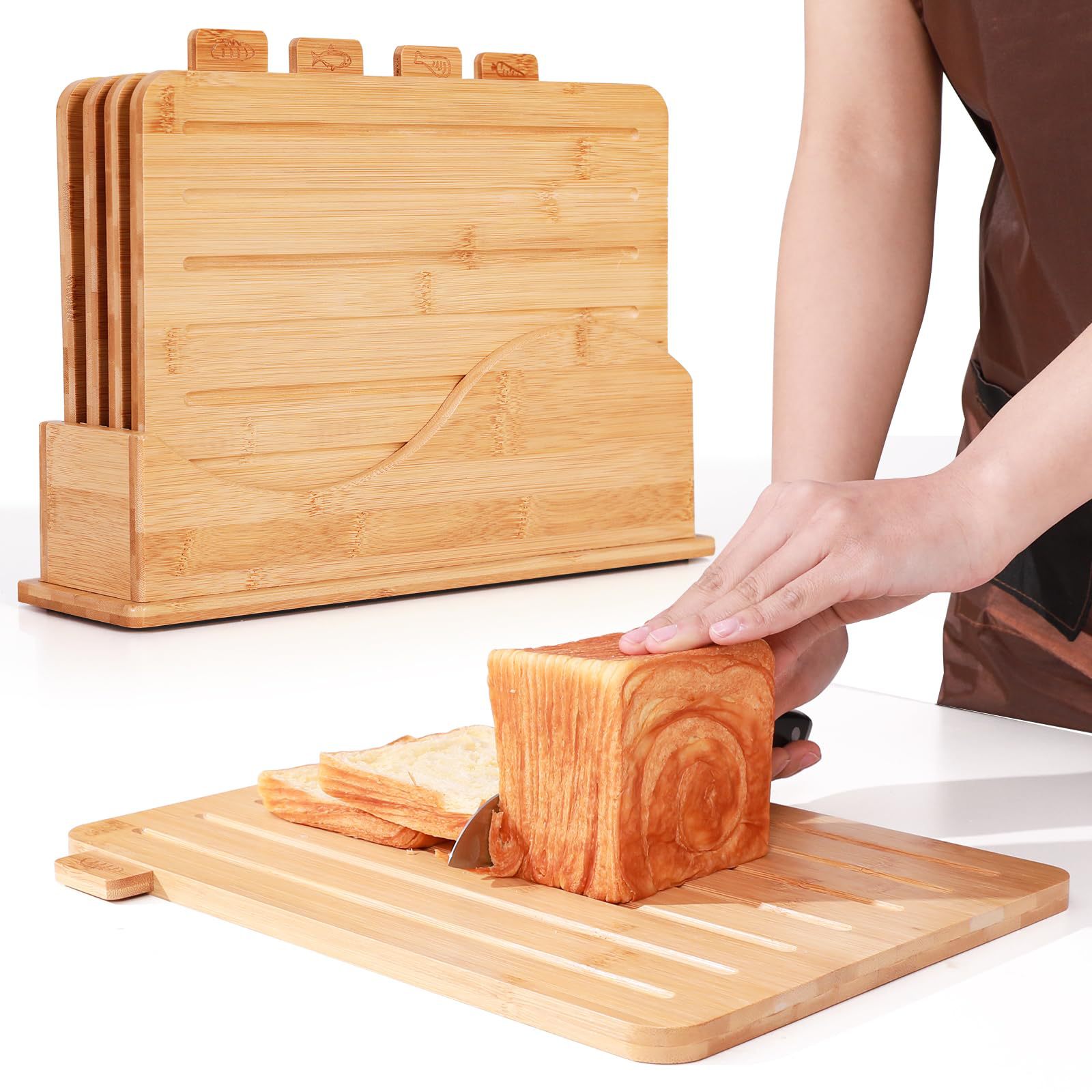 Children's antibacterial wooden cutting board from natural wood