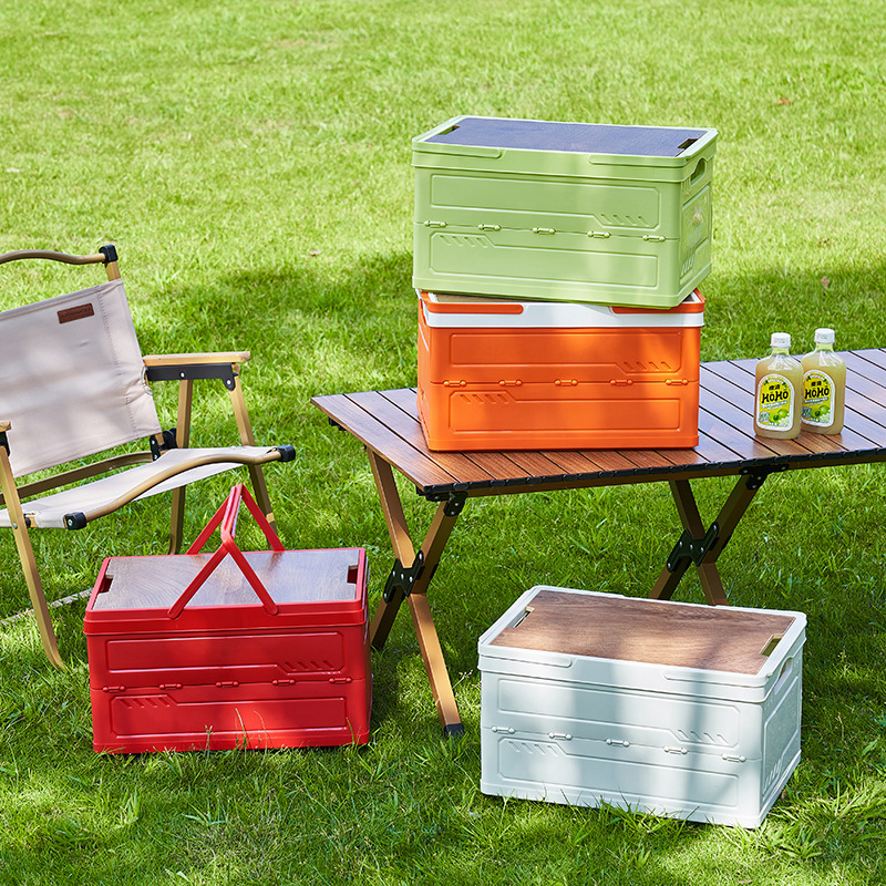 春节礼箱节日礼盒30L提篮收纳箱手提塑料可折叠整理箱零食储物箱