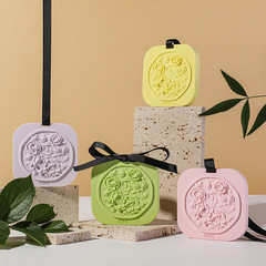 Gypsum Aroma Diffuser Stone Car Air Freshener Solid Scented Hanging Ornament Bedroom Indoor Deodorizer Scented Fragrance