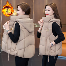 7732 个性化棉马甲女2025年新款秋冬小个子坎肩外套上衣背心女装