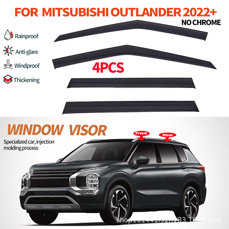 Cross-Border Applicable Mitsubishi Outlander Thickened Rain Visor Outlander 2023+ Window Visor