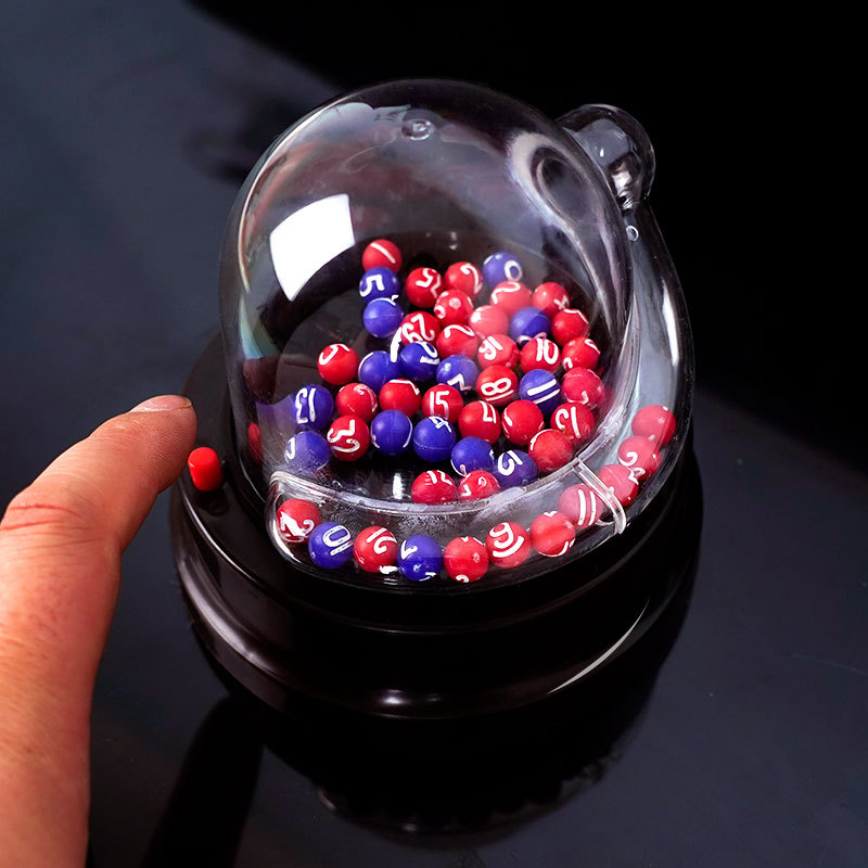 Doble Bola de color grande lotería máquina simulador creativo afortunado cuerpo mini afortunado artefacto ganador lotería máquina tienda
