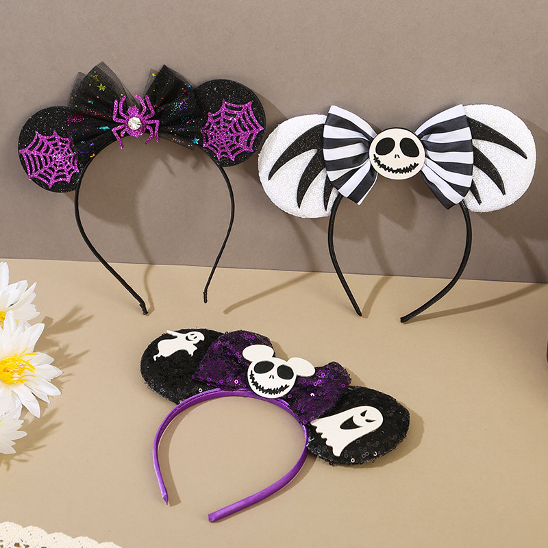 Halloween 2024 nueva decoración de banda de cabello fiesta cosplay cráneo extraña cabeza banda props