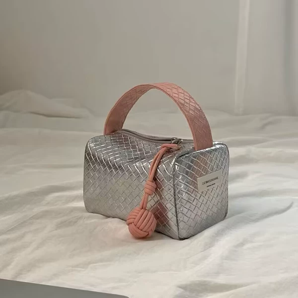 Braided silver+ball