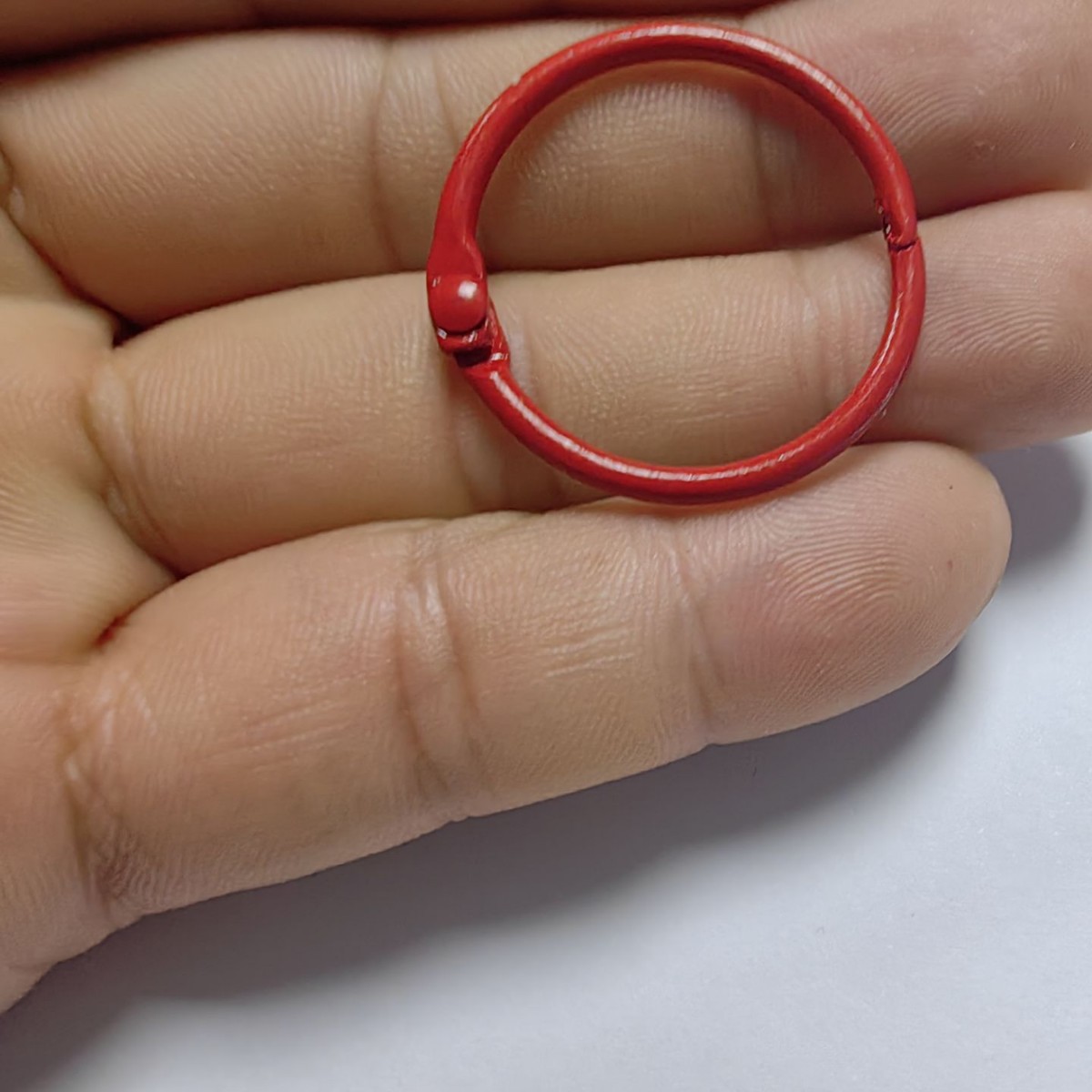 DIY accesorios de llavero 30mm hierro pintado colorido llavero redondo anillo de apertura de anillo de fijación